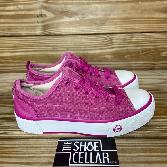 UGG Shoes - UGG Womens 5 Sneakers JoJo Raspberry Sorbet Low Top Trainers Lace Up Shoes